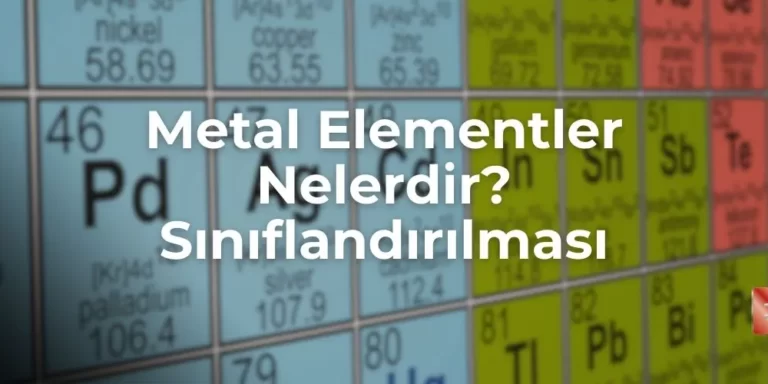 Metal Elementleri Nelerdir? Sınıflandırılması
